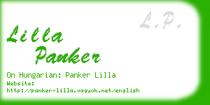 lilla panker business card